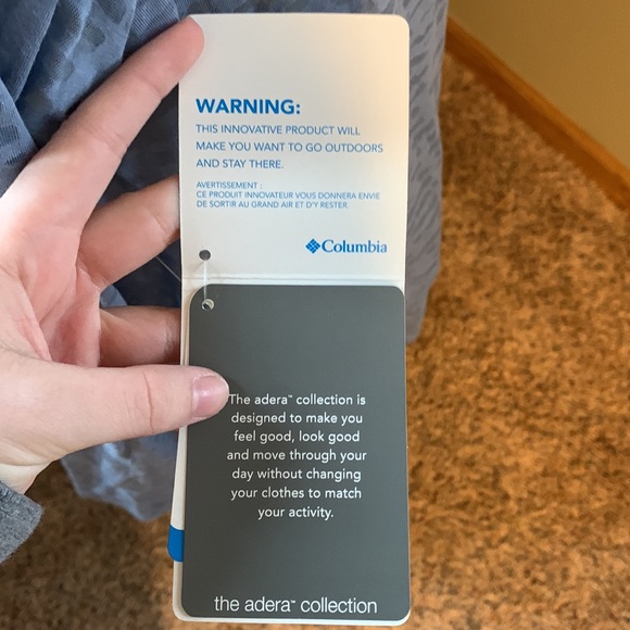 NWT Women’s Columbia Adera Collection Dusty Slate Blue Open Front Cardigan Shawl - Picture 5 of 11